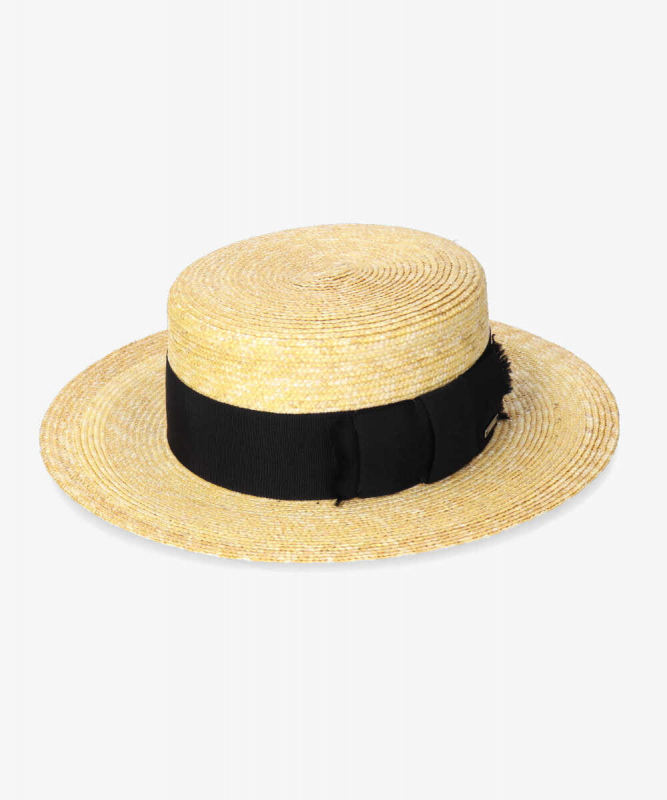 麦ブレードのカンカン帽。