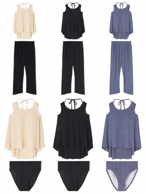 4F【San-ai resort northely】シャイニーリブロングパンツ3点セット《Shreanu》入荷いたしました♪