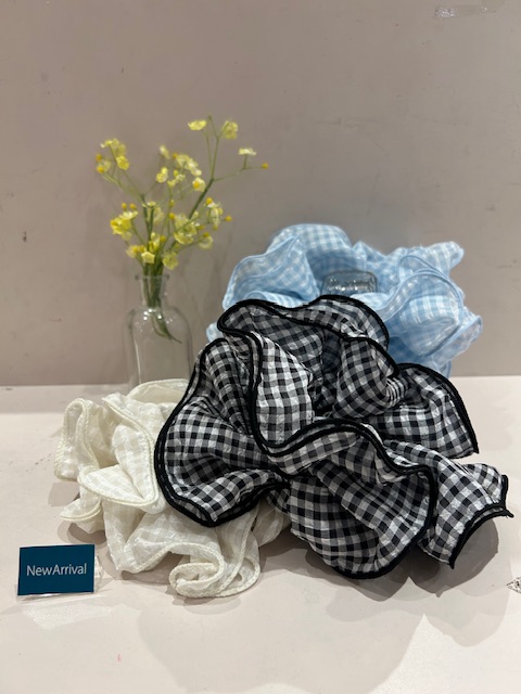 ギンガムチェックシュシュ🫧