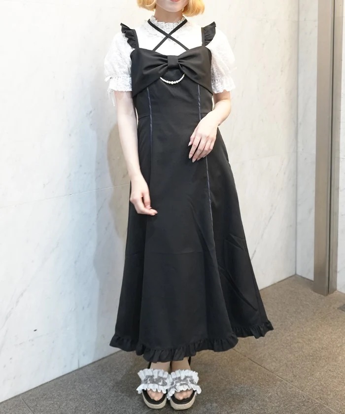 リボン🎀がカワイイワンピース♡