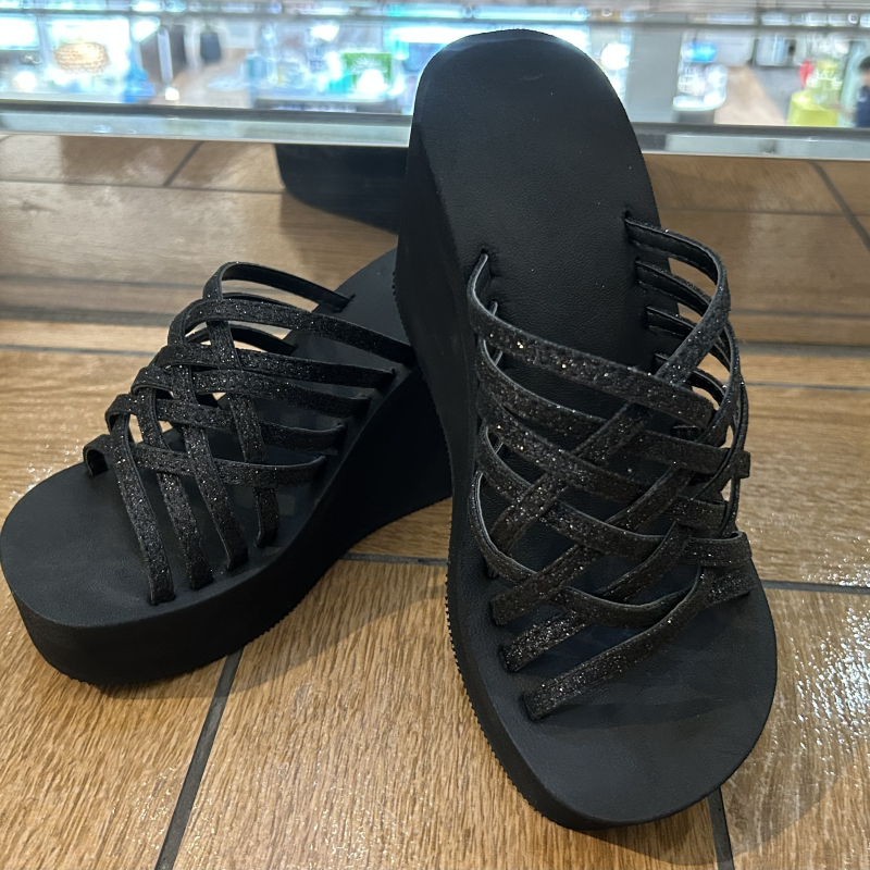 4F【San-ai resort northely】グリッター厚底ビーチサンダル✭