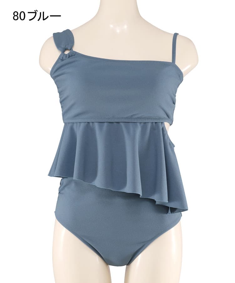 4F【San-ai resort northerly】WEBストア完売☆アシンメトリーワンピ見えビキニ